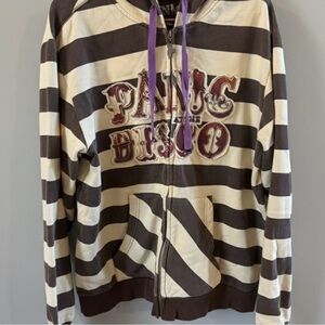 Panic at the disco striped pretty odd tour hood 2008 size XL